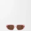 Mini Anagram Steps Rectangular Sunglasses