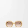 Mini Anagram Steps Square Sunglasses