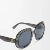 Mini Anagram Steps Square Sunglasses