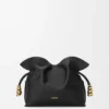 Mini Coil Flamenco Clutch in Nappa Calfskin