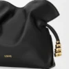 Mini Coil Flamenco Clutch in Nappa Calfskin
