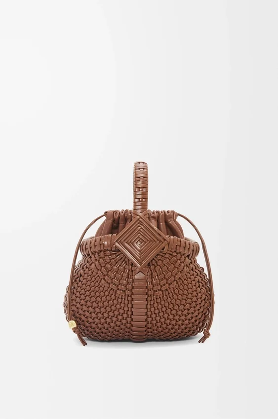 Mini Diamond Round Basket Bag in Calfskin Mini Diamond Round Basket Bag in Calfskin