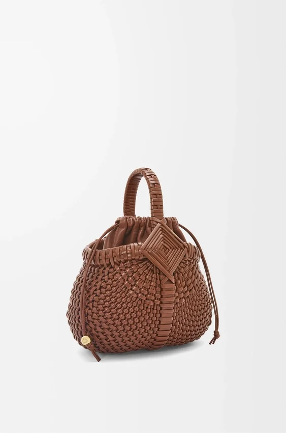 Mini Diamond Round Basket Bag in Calfskin Mini Diamond Round Basket Bag in Calfskin