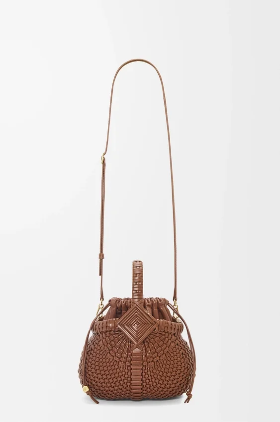 Mini Diamond Round Basket Bag in Calfskin Mini Diamond Round Basket Bag in Calfskin