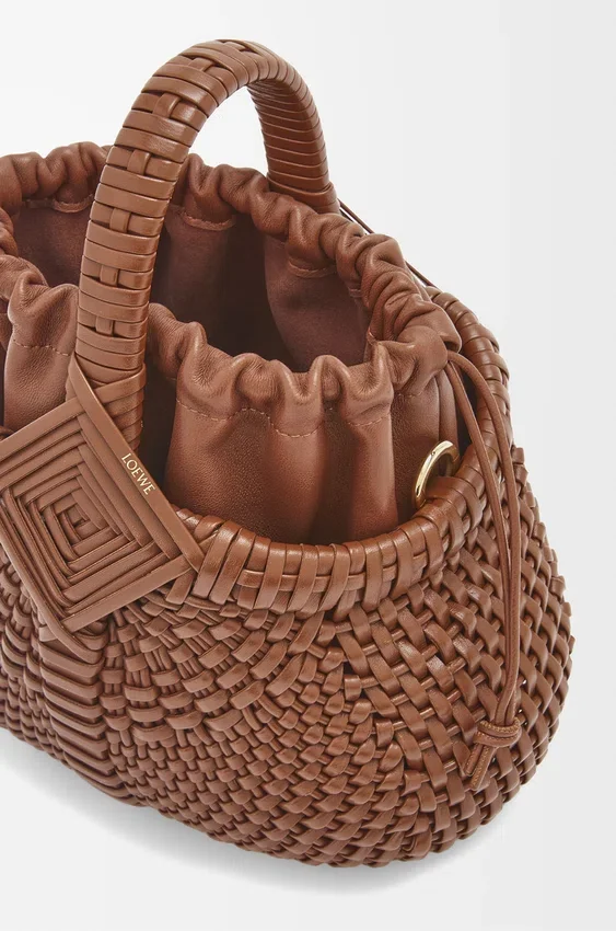 Mini Diamond Round Basket Bag in Calfskin Mini Diamond Round Basket Bag in Calfskin