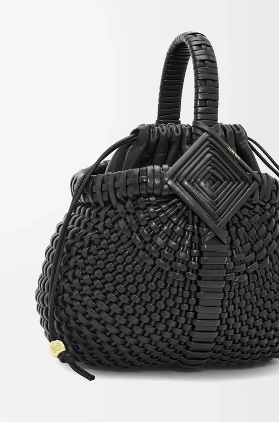 Mini Diamond Round Basket Bag in Calfskin Mini Diamond Round Basket Bag in Calfskin