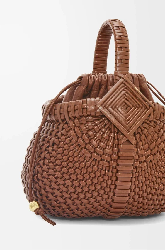 Mini Diamond Round Basket Bag in Calfskin Mini Diamond Round Basket Bag in Calfskin