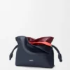 Mini Layered Flamenco Clutch in Nappa Calfskin
