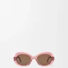 Mini Oval Slim Sunglasses