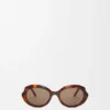 Mini Oval Slim Sunglasses