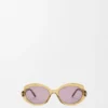 Mini Oval Slim Sunglasses