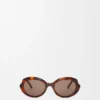 Mini Oval Slim Sunglasses