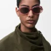 Mini Oval Slim Sunglasses