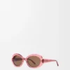 Mini Oval Slim Sunglasses