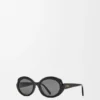 Mini Oval Slim Sunglasses