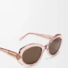Mini Oval Slim Sunglasses