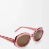 Mini Oval Slim Sunglasses