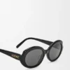 Mini Oval Slim Sunglasses