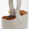 Mini Pebble Bucket in Smooth Calfskin
