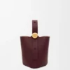Mini Pebble Bucket in Smooth Calfskin