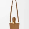Mini Pebble Bucket in Smooth Calfskin