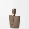 Mini Pebble Bucket in Soft Grained Calfskin