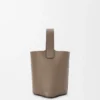 Mini Pebble Bucket in Soft Grained Calfskin