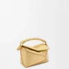 Mini Puzzle Edge Bag in Laminated Lambskin