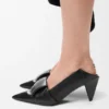 Origami Flap Back Pump in Lambskin