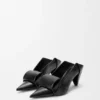 Origami Flap Back Pump in Lambskin