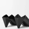 Origami Flap Back Pump in Lambskin