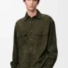 Overshirt in Suede Goatskin