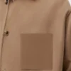 Overshirt in Virgin Wool and Cashmere