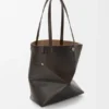 Panta Medium Puzzle Fold Tote in Shiny Calfskin