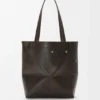 Panta Medium Puzzle Fold Tote in Shiny Calfskin