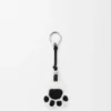 Paw Charm in Shearling and Calfskin
