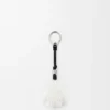 Paw Charm in Shearling and Calfskin
