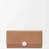 Pebble Continental Wallet in Pebble Grained Calfskin