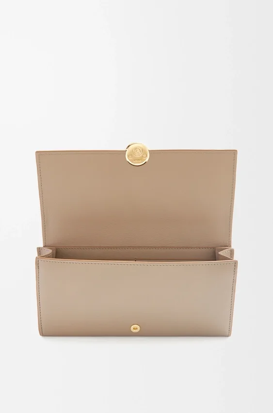 Pebble Continental Wallet in Shiny Nappa Calfskin Pebble Continental Wallet in Shiny Nappa Calfskin