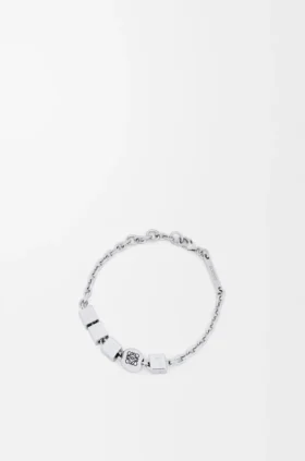 Pebble Cube Bracelet in Sterling Silver