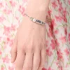 Pebble Cube Bracelet in Sterling Silver