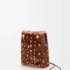Pebble Pouch in Printed Shearling