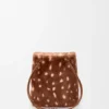 Pebble Pouch in Printed Shearling