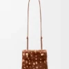 Pebble Pouch in Printed Shearling