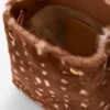 Pebble Pouch in Printed Shearling