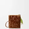 Pebble Pouch in Printed Shearling