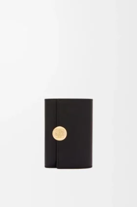 Pebble Small Vertical Wallet in Shiny Nappa Calfskin