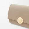 Pebble Small Vertical Wallet in Shiny Nappa Calfskin