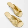 Pebble Soft Slide in Laminated Lambskin