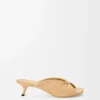 Pebble Soft Slide in Raffia-Effect Fabric